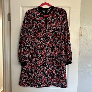 LOFT Dress with Velvet Trim